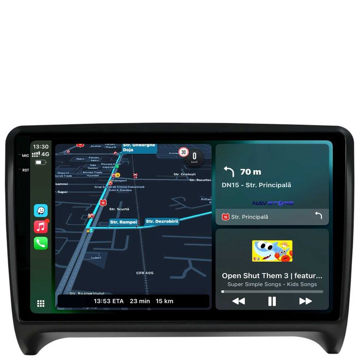 Navigatie Dedicata Audi TT (2006 - 2012) 9 Inch, Bluetooth, Carplay