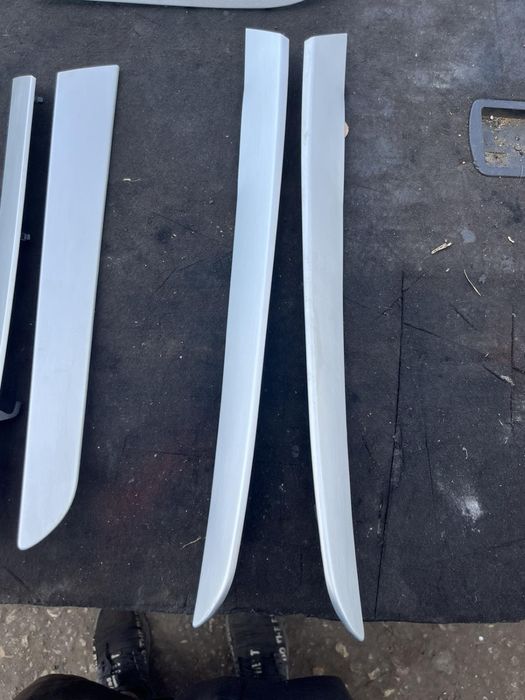 комплект 5 бр лайсни от врати за Audi A6 4f драскан алумин Sline ном 9