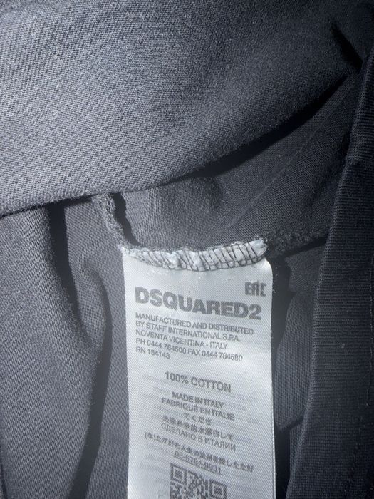 Черна тениска dsquared2 dsq dsq2 dsquared