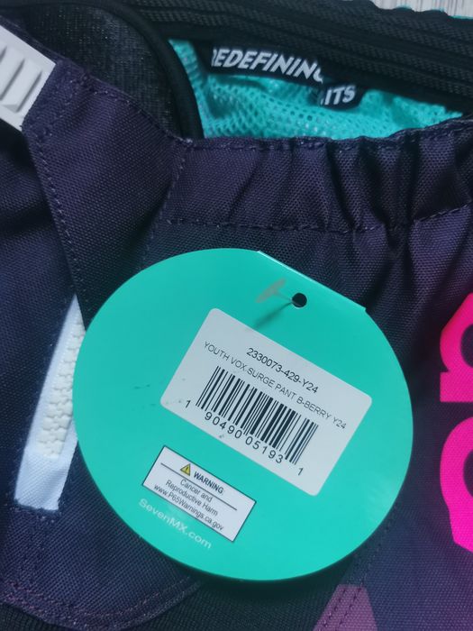 Pantaloni Enduro Motocros  copiii  Seven young vox surge pant berry