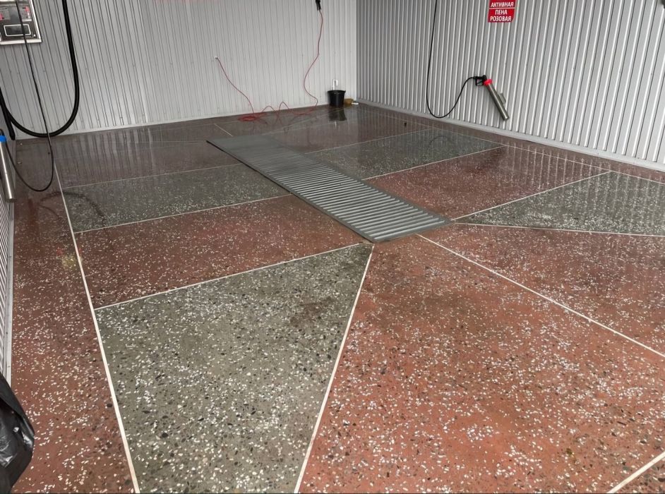 Мазайка стяжка Вертолёт  топпинг