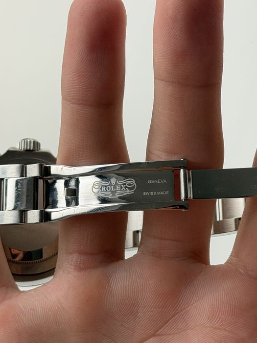 Rolex Oyster Perpetual Silver Black Face