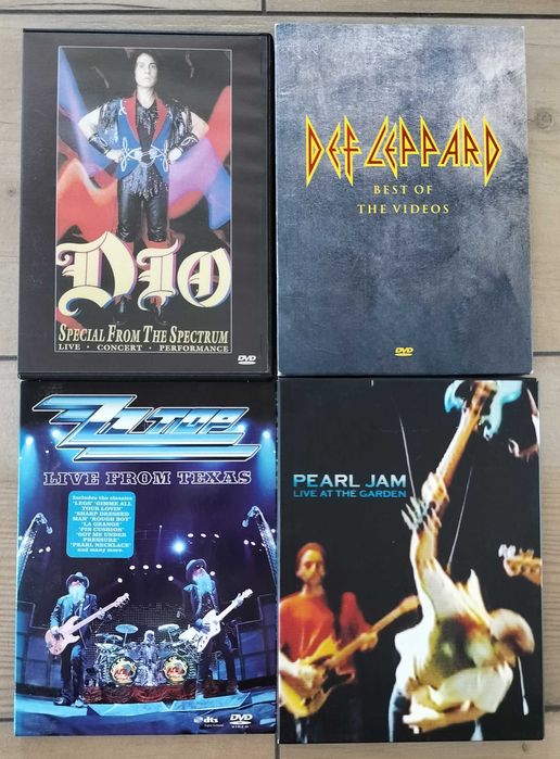 Lot DVD-uri Dio, Pearl Jam, ZZ Top, Def Leppard