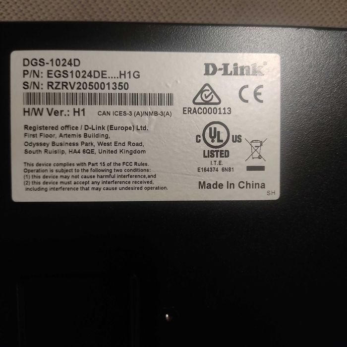 Switch Linksys dLink