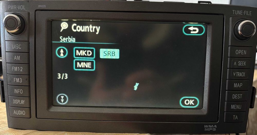 2020 v2 Ново Диск Навигация TOYOTA LEXUS Сърбия Македония Tns600/700