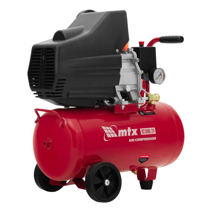 Компресор въздушен, DC1500L/24, 1.5 кВт, 24 л, 210 л/мин// MTX - 580177