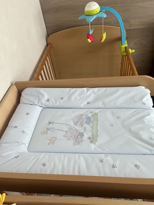 Детско дървено креватче 70х130