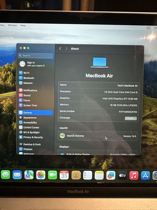 Macbook Air 13-inch A1932