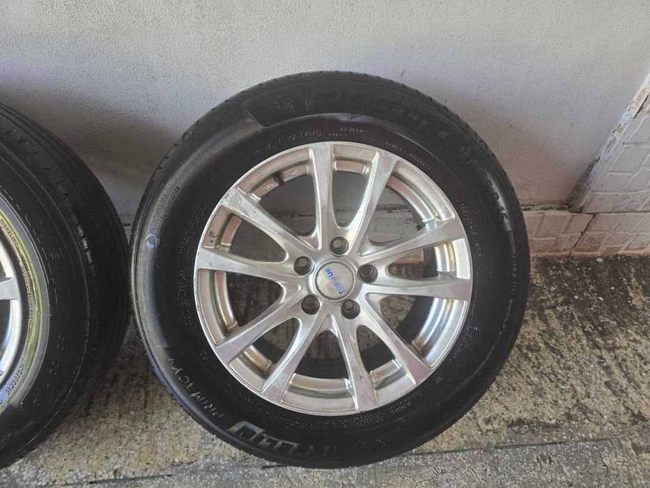 Jante de aliaj cu cauciucuri de vara michelin 195/65/15