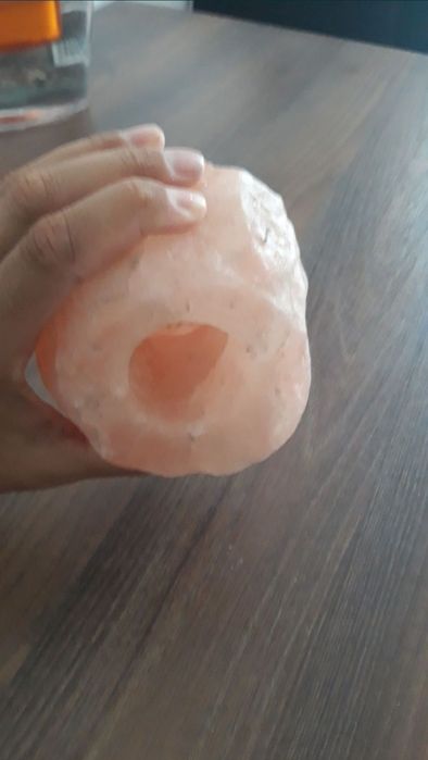 suport lumanare din sare