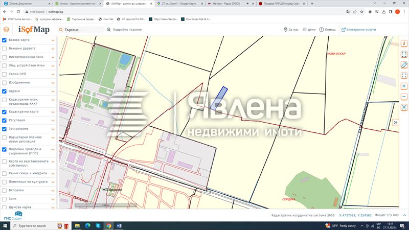 Продава се Парцел в с. Кубратово, Област София-град - 9005 кв.м за 9 €/кв.м - Снимка #1