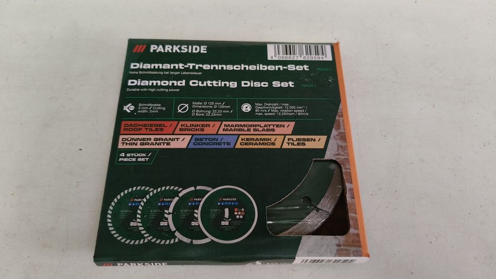 Discuri Parkside 125 Mm,polizat, șlefuit,diamantate