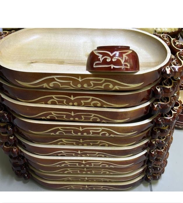 табақ Петропавл астау СКО майға пісірілген тұтас ағаш