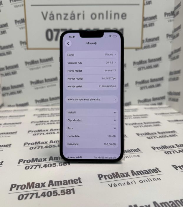 Iphone 13 128gb 100% ProMax Amanet