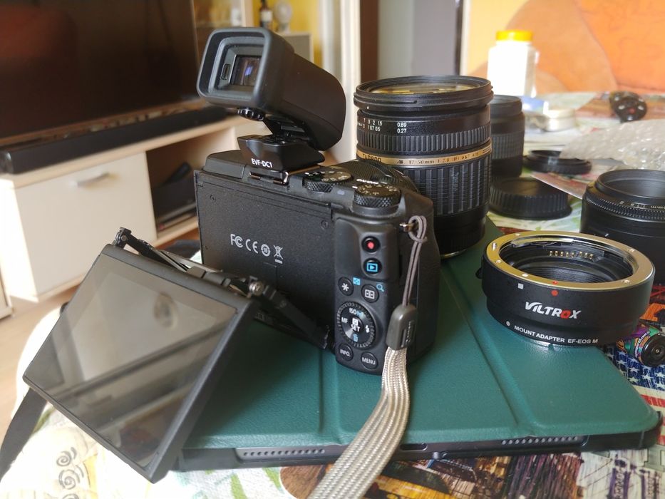 Canon m3 + electronic viewfinder