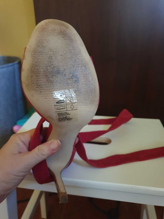 Sandale piele intoarsa HM