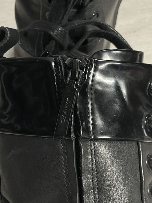 Calvin Klein боти кубинки естествена кожа