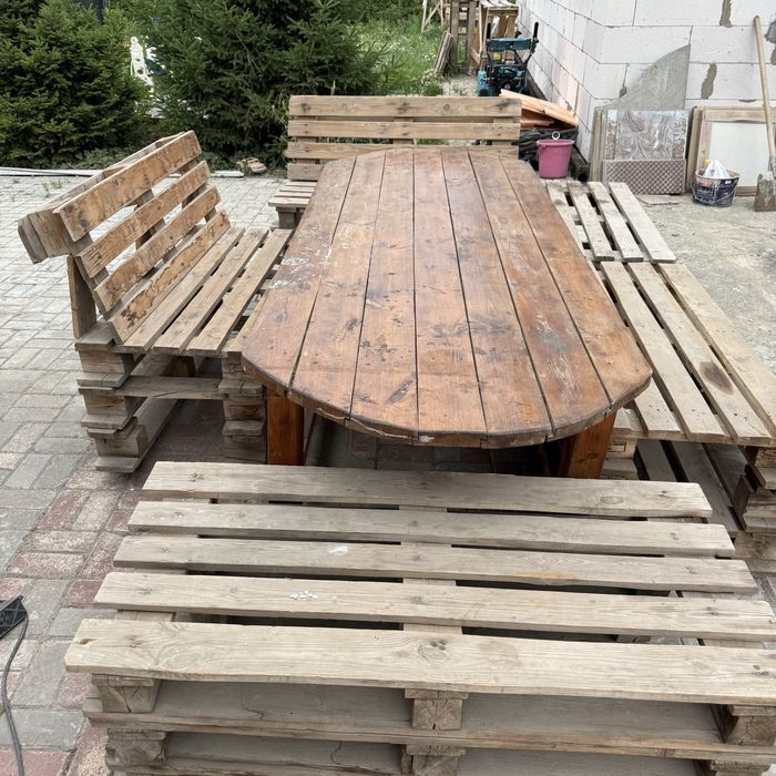 Стол деревянный  для беседки