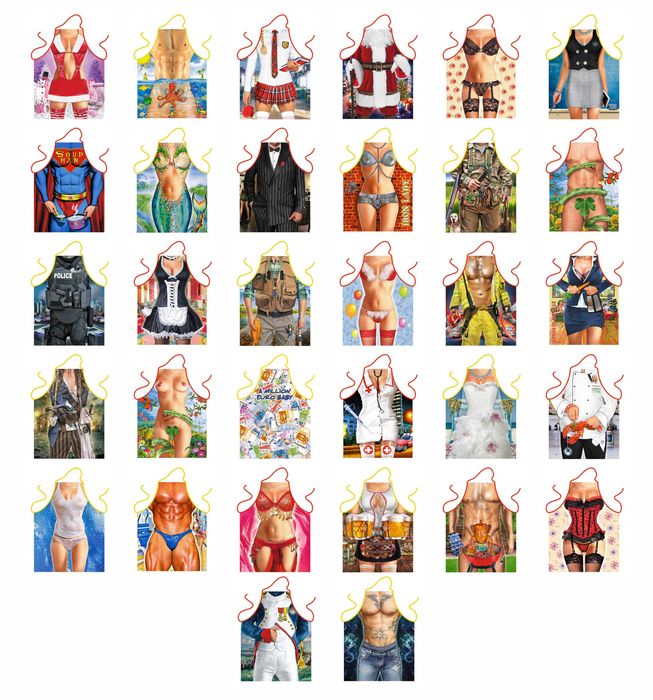 Нови забавни и интересни дамски готварски престилки – различни модели