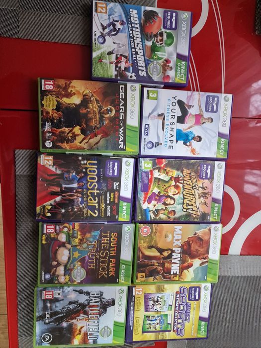9 Jocuri Xbox 360 originale, functionale cu manual