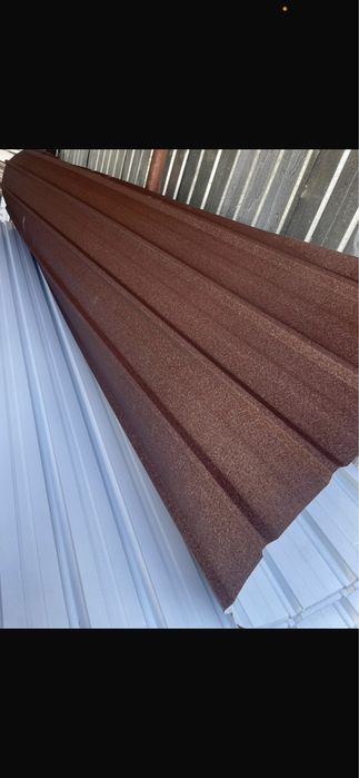 Tablă cutată maro mat de 0,40 la 2mX90cm (oferim montaj)