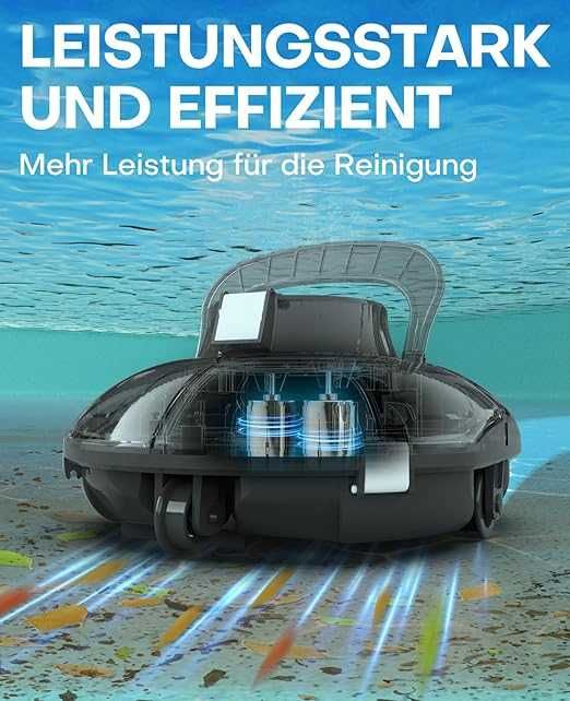 Robot curatare piscina Winny Pool, Cordless, Autonom 75 min