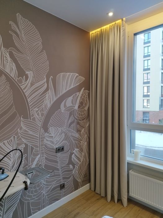 Комплект штор бжевый