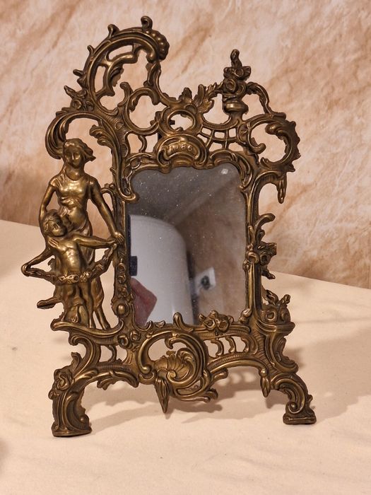 Бароко огледало от месинг