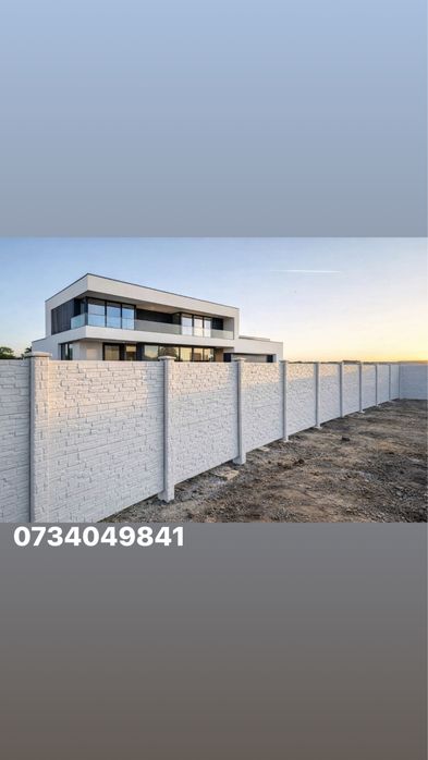 Gard din placi beton