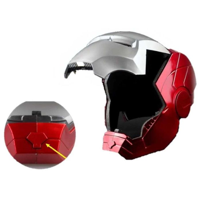 Marvel Маска Електронен шлем Iron Man светещи очи Железния човек
