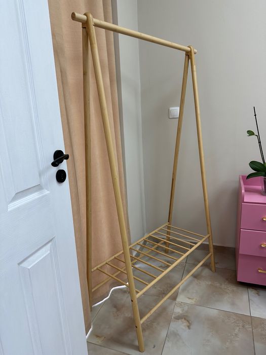 Стойка за дрехи бамбукова