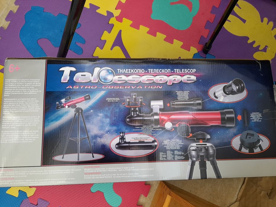 Telescop Jumbo cu trepied