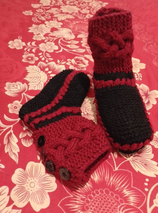 Следки-носки вязанные