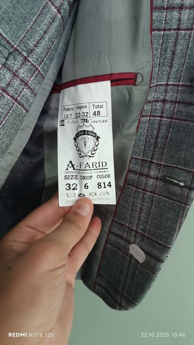 Kastyum bruk yangi 1 marta kiyilgan