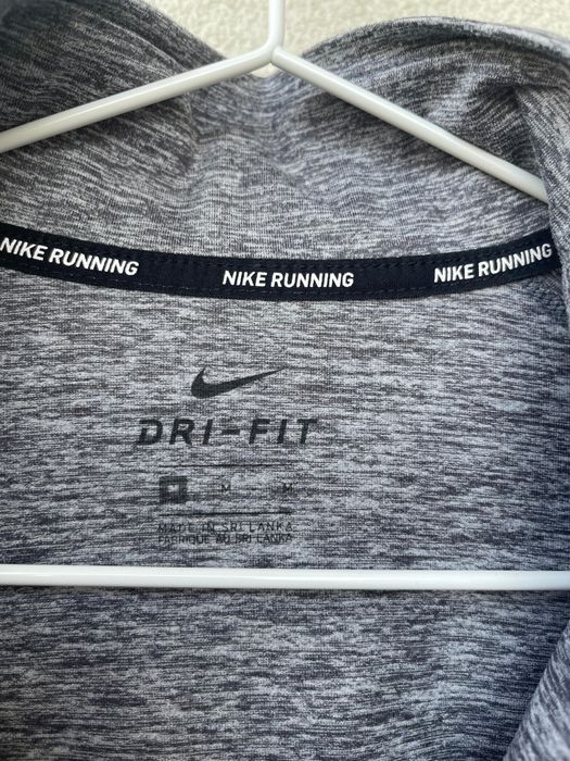 Bluza Nike Running Miler barbati marimea M gri sport fermoar 1/4