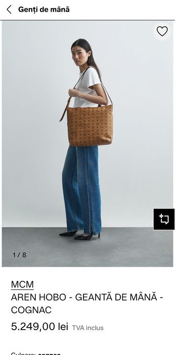 Mcm Geantă de mână - cognac