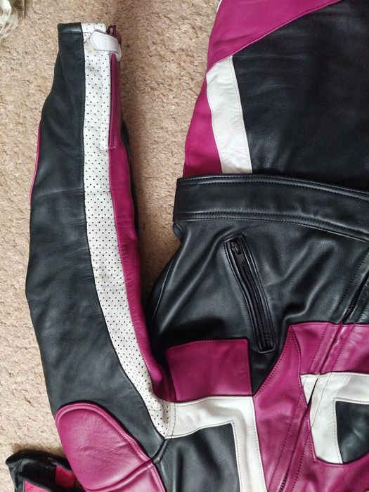 Costum moto IXS din 2 piese,geaca si pantaloni,marime 52