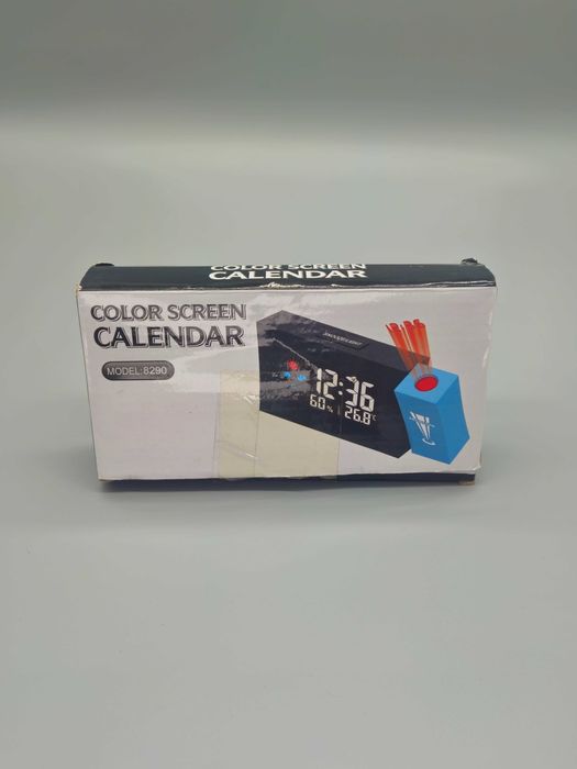 Дигитален часовник с прожекция, календар, температура и влажност!