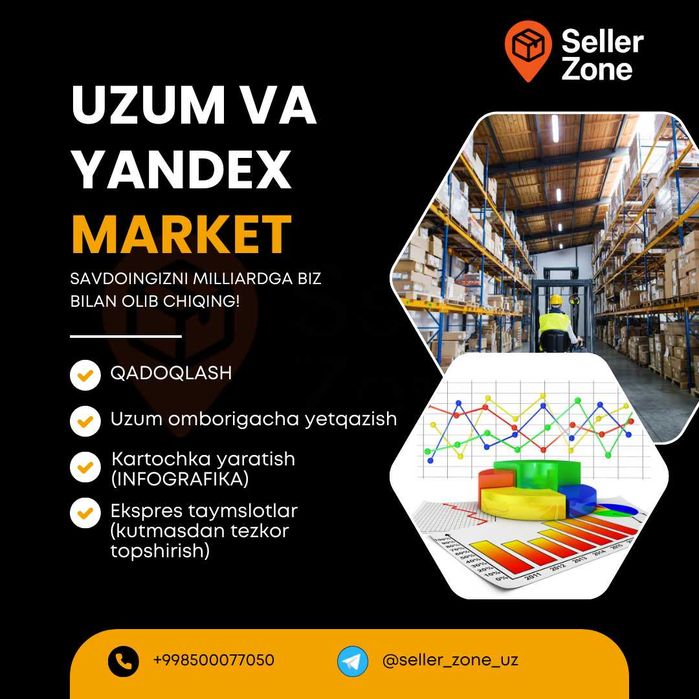 Uzum va Yandex market un Fulfilment,  FOTO / UPAKOVKA /Yetqazib berish