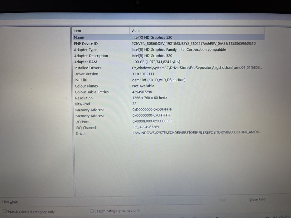 Laptop Lenovo i3 - 6th gen