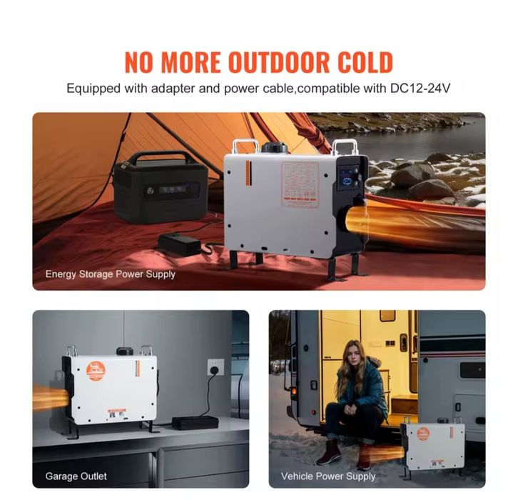 Incalzitor motorina vevor 2kw 12/24/220v