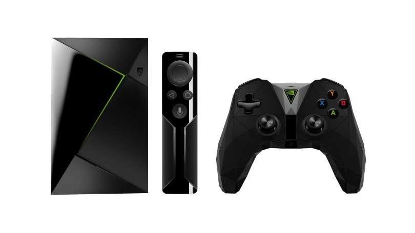 Nvidia Shield TV конзола андроид ТВ с джойстик и дистанционно