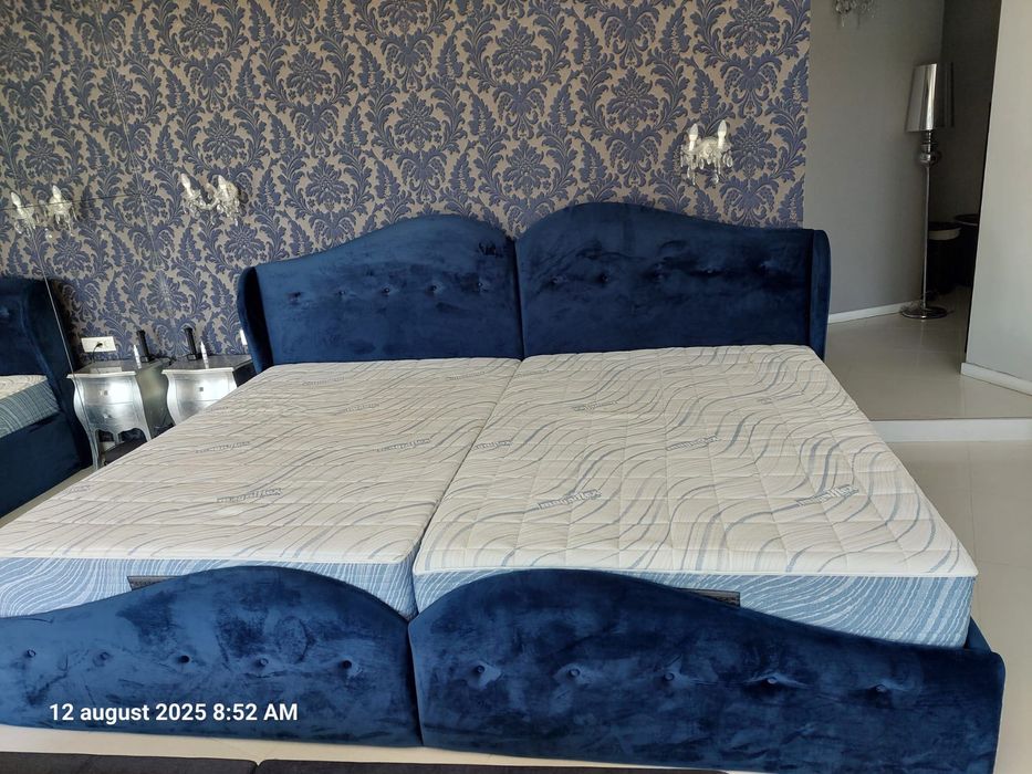 Pat matrimonial  280 latime/200 lungime cu saltele premium Magniflex