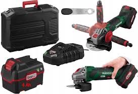 Нов Компкект Ъглошлайф +батерия 4ah +зарядно 4.5аh Parkside 20V