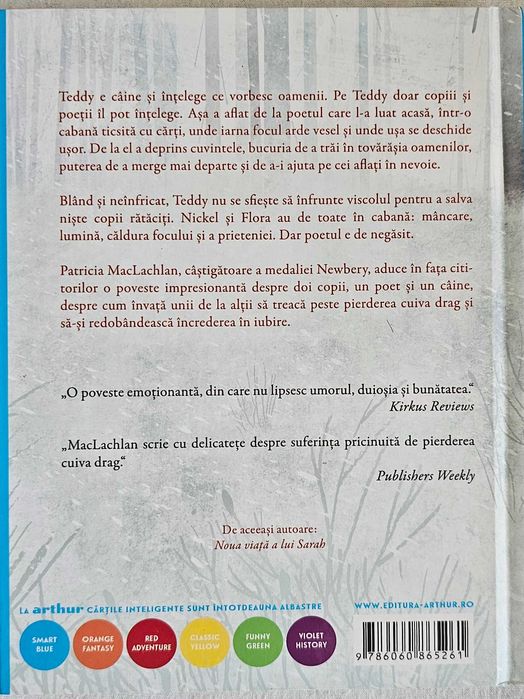 Vand romanul Cainele poetului de P. MacLachlan