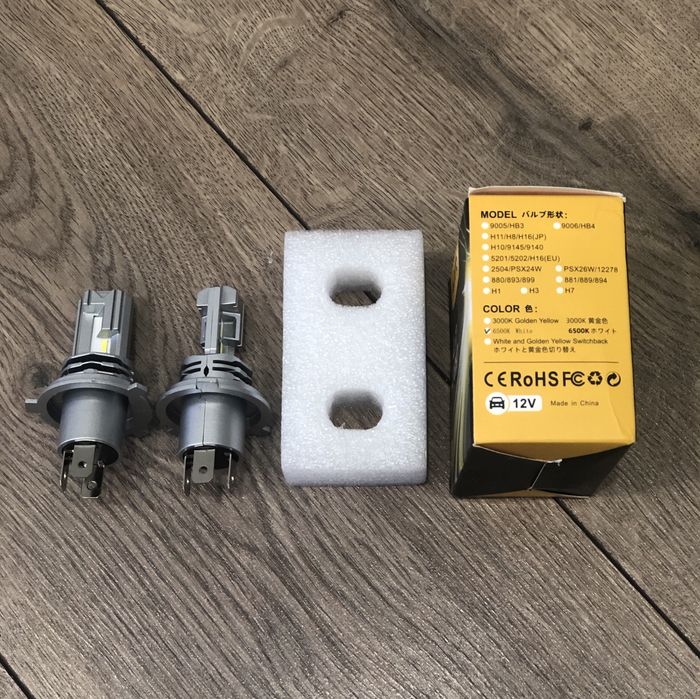 Продам новые лед лампы H4