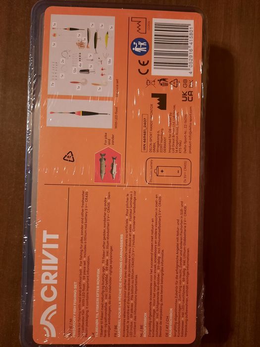 Set de pescuit 59 de piese + plutitor led
