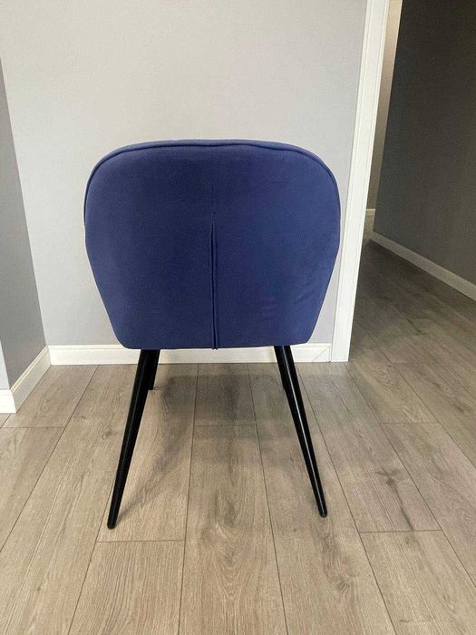 Стул синий велюр