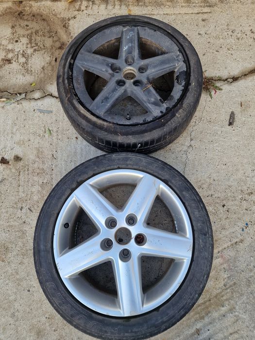Janta aluminiucu cauciuc  pe 17 de rezerva Audi,Vw,5×112