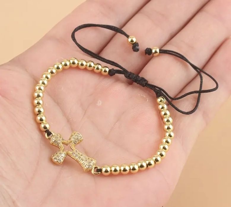 Златна гривна на конец 14к